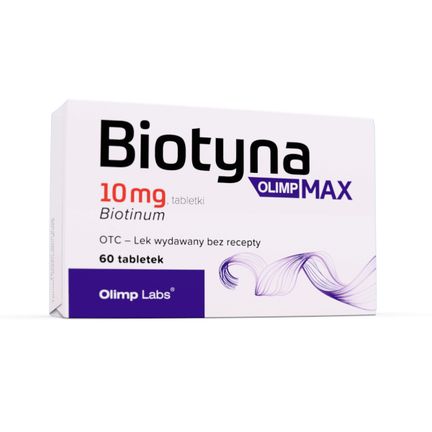 Biotyna Olimp Max 10 mg, 60 tabletek - zdjęcie produktu