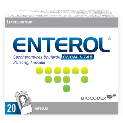 Enterol, 250 mg, 20 kapsułek - zdjęcie produktu