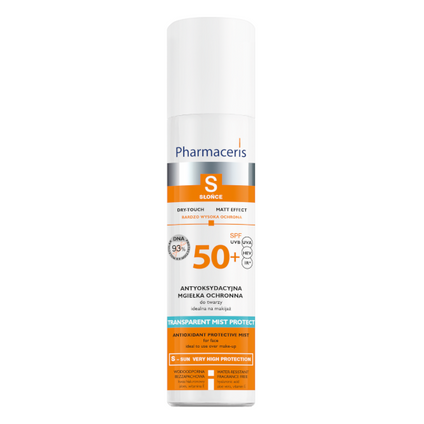 ERIS Pharmaceris S, antyoksydacyjna mgiełka ochronna do twarzy SPF 50+, 75 ml — Składniki i ocena