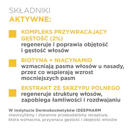 Idee Derm, szampon przywracający gęstość, 300 ml - SZAMPON