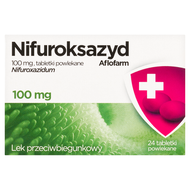 Nifuroksazyd Aflofarm 100 mg, 24 tabletki powlekane