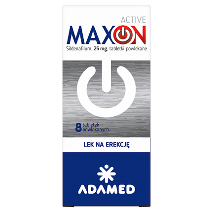 Maxon Active 25 mg, 8 tabletek powlekanych - zdjęcie produktu