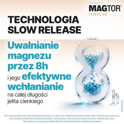Magtor Forte SR, 60 tabletek powlekanych - TABLETKI POWLEKANE