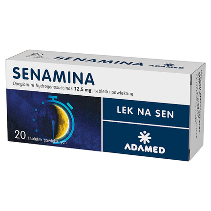 Senamina, 12,5 mg, 20 tabletek powlekanych - PRODUKT LECZNICZY NIEREFUNDOWANY OTC