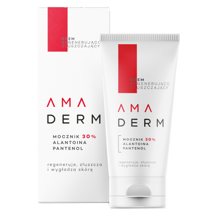 AMARA Amaderm, krem regenerująco-złuszczający urea 30%, 50 ml — Składniki i ocena