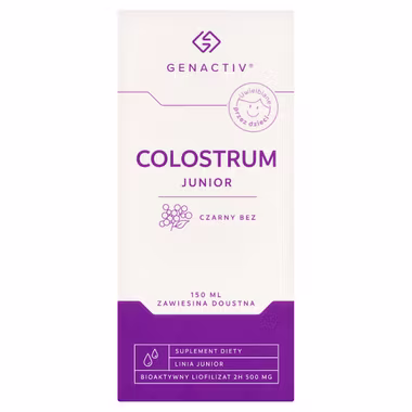 Genactiv Colostrum Junior Czarny Bez, 150 ml