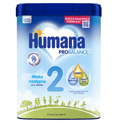 Mleko Humana 2 ProBalance, 750 g - zdjęcie produktu
