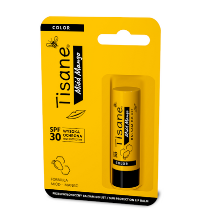 FARMAPOL Tisane, balsam do ust SPF 30, miód-mango, 5,1 g — Inhaltsstoffe i ocena