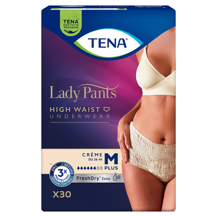 TENA Lady Pants Creme wysokim stanem, rozmiar M, 30 sztuk - zdjęcie produktu
